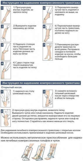 Гольфы компрессионные с открытым носком