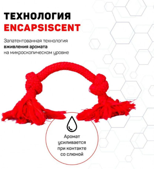 Игрушка для собак с ароматом говядины «Dri-tech rope»