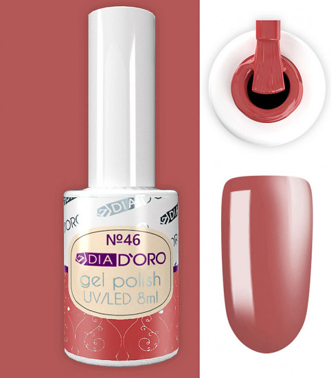 Гель-лак для ногтей «Magic Gel», оттенок 46 Красный с добавлением кораллового