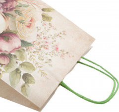 Пакет бумажный «Цветы» - Фото 2