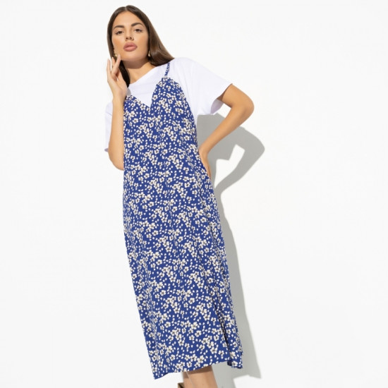 Платье женское «Креативный позитив blue»