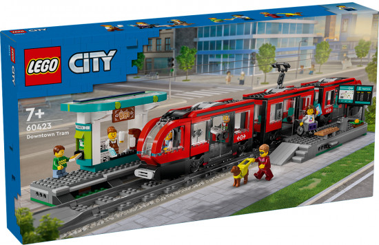 Конструктор LEGO® 60423 Трамвай и станция в центре города