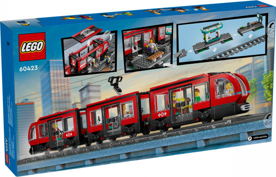 Конструктор LEGO® 60423 Трамвай и станция в центре города