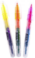 Набор текстовыделителей  двухсторонних (6 цветов, 3 шт.) - Фото 3