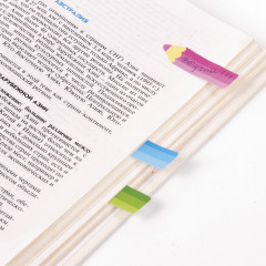 Набор закладок клейких бумажных «Фигурные карандаши» - Фото 5