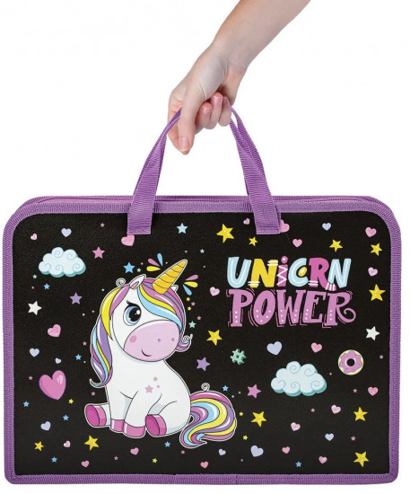 Папка на молнии с ручками «Magic unicorn»