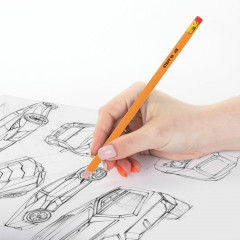 Набор карандашей чернографитных с ластиком - Фото 6