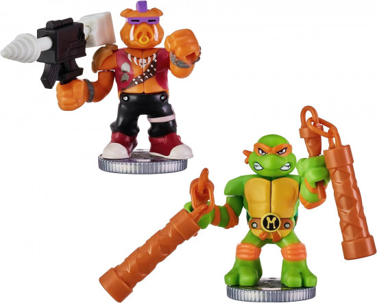 Игровой набор «Поединок TMNT Микеланджело против Бибопа»