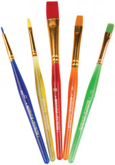 Набор кистей (синтетика, 5 шт.) - Фото 1