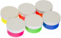 Краски пальчиковые флуоресцентные (6 цветов, 360 г) - Фото 1