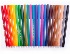 Фломастеры трехгранные (смываемые, 24 цвета) - Фото 1