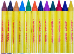 Мелки восковые утолщенные (12 цветов) - Фото 1
