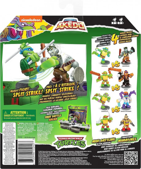 Игровой набор «Поединок TMNT Леонардо против Рокстеди»