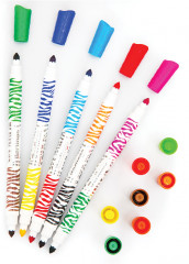 Фломастеры двусторонние (смываемые, 20 цветов, 10 шт.) - Фото 2