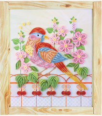 Квиллинг-панно «Райская птица» - Фото 2