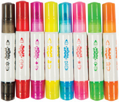 Фломастеры-штампы двусторонние (смываемые, 8 цветов) - Фото 1