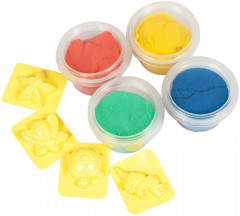 Песок для лепки (4 формочки, 4 цвета) - Фото 1