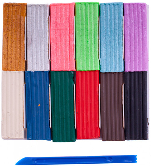 Пластилин перламутровый (12 цветов)