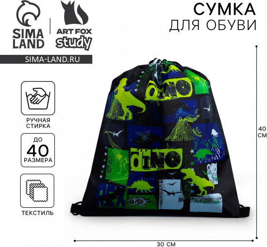 Мешок для обуви «Динотайм»