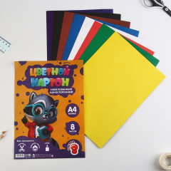 Картон цветной немелованный «Умный енотик» - Фото 2
