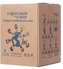 Глобус Земли контурный (диаметр 21 см) - Фото 1