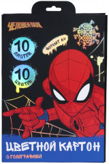 Картон цветной с голографией «Человек-паук» - Фото 4