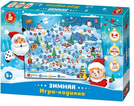 Игра-ходилка настольная «Зимняя»