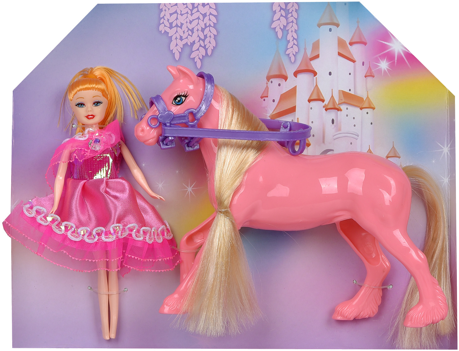Набор игровой «Куколка и розовая лошадка» | Моя лошадка | ABtoys | Фото 2