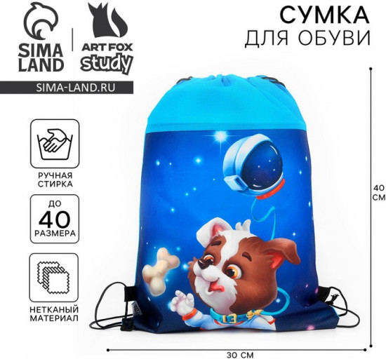 Мешок для обуви «Космический пушистик»