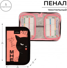 Пенал школьный «Кот» - Фото 5