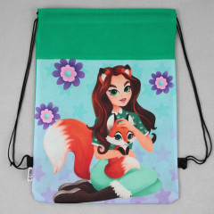 Мешок для обуви «Девочка с лисёнком» - Фото 2