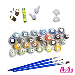 Картина по номерам «Пластов «Первый снег»» (40×50 см) - Фото 3