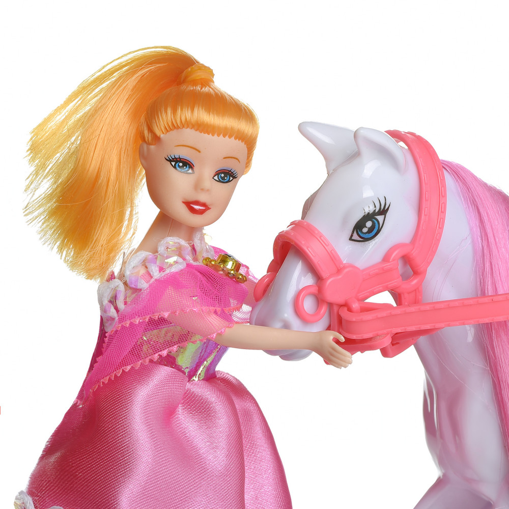 Набор игровой «Куколка и белая лошадка» | Моя лошадка | ABtoys | Фото 3