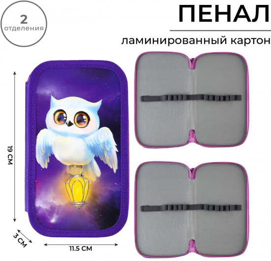 Пенал школьный «Совушка»