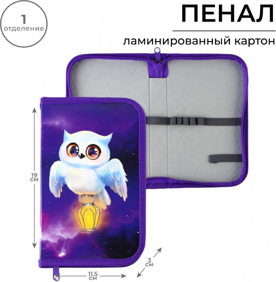 Пенал школьный «Совушка»