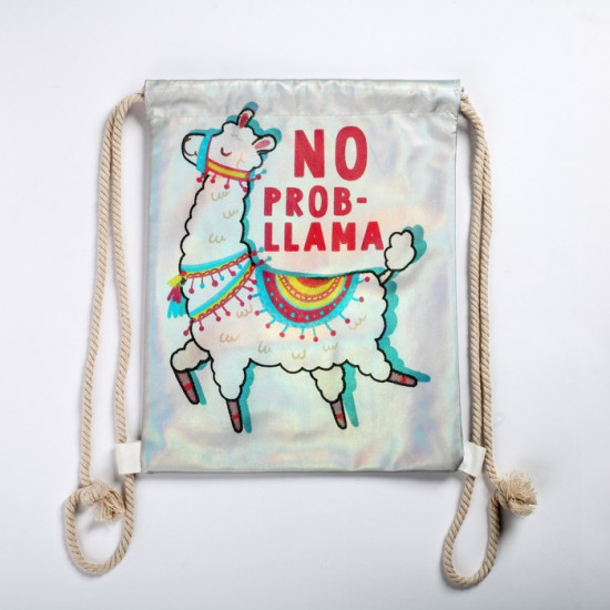 Мешок для обуви «No prob-llama»