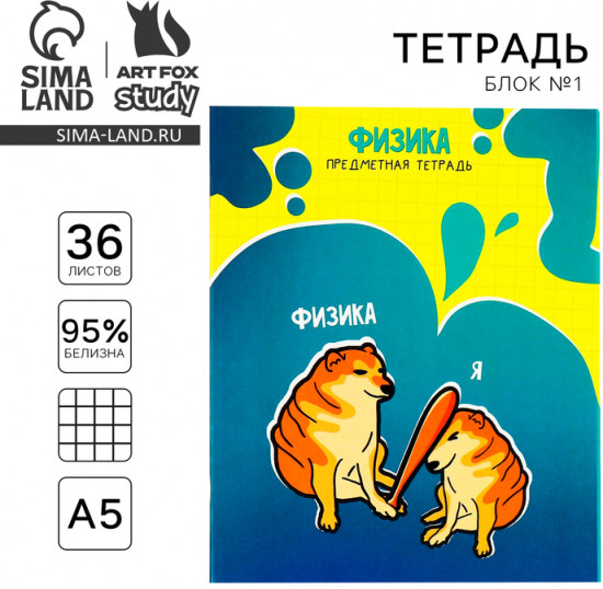 Тетрадь предметная «Мемы. Физика»