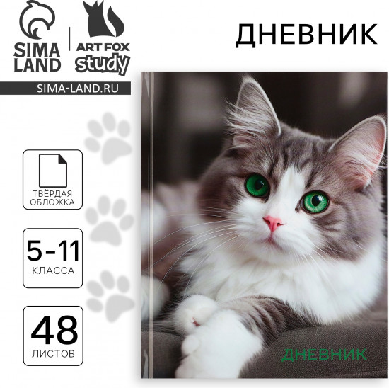 Дневник школьный для 5-11 классов «Кошка»