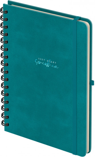 Книжка записная «Just start. Cyan»