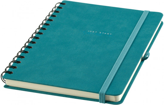 Книжка записная «Just start. Cyan»