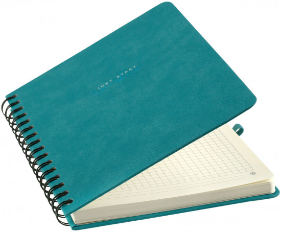Книжка записная «Just start. Cyan»