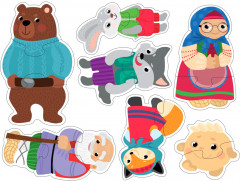 Пазлы-контуры мягкие «Колобок» - Фото 2