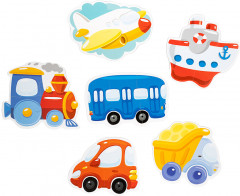 Пазлы-контуры мягкие «Транспорт» - Фото 1