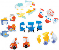 Пазлы-контуры мягкие «Транспорт» - Фото 3