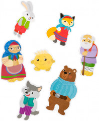 Пазлы-контуры мягкие «Колобок» - Фото 1