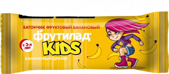 Батончик фруктовый с банановым вкусом «Фрутилад KIDS Банановый драйв»