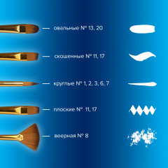 Набор кистей художественных - Фото 3