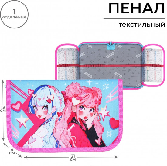 Пенал «Аниме подружки»