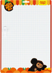 Доска для рисования с маркером двухсторонняя «Чебурашка» - Фото 2