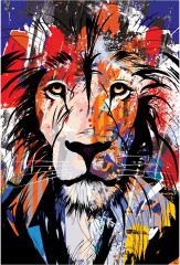 Пазл «Граффити-лев» - Фото 1